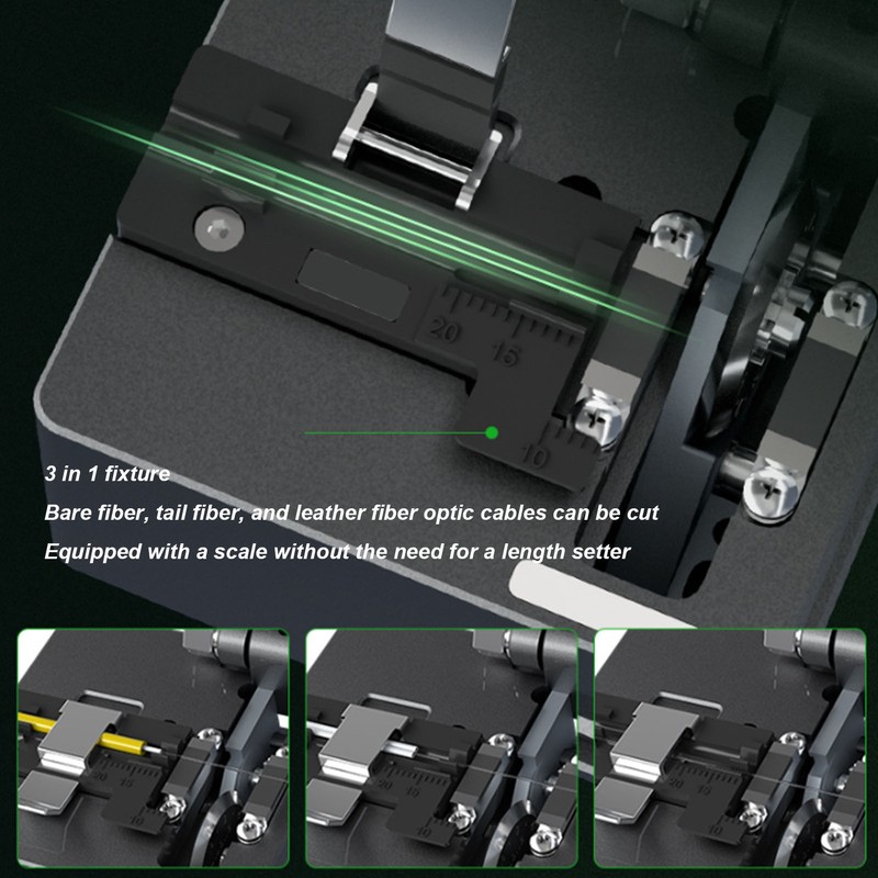 Optical Fiber Cleaver Automatic Accurate Clean Cutting Fiber Cutter with