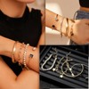 4 Pcs Gold Bracelet for Women, Dainty Sparkle Full Diamond