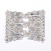 FXQHAN Easy Stretch Beaded Hair Combs Double Magic Slide Metal