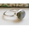 Labradorite Gemstone Sterling Silver Ring US Size 9 / Diameter