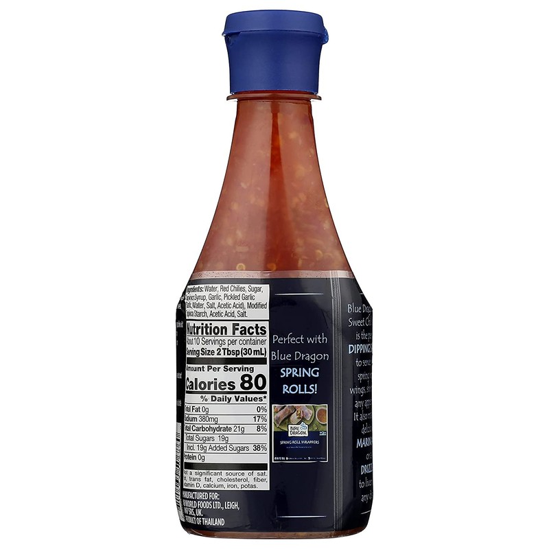 Blue Dragon Thai Sweet Chili Sauce, 10.5 Oz (Pack of