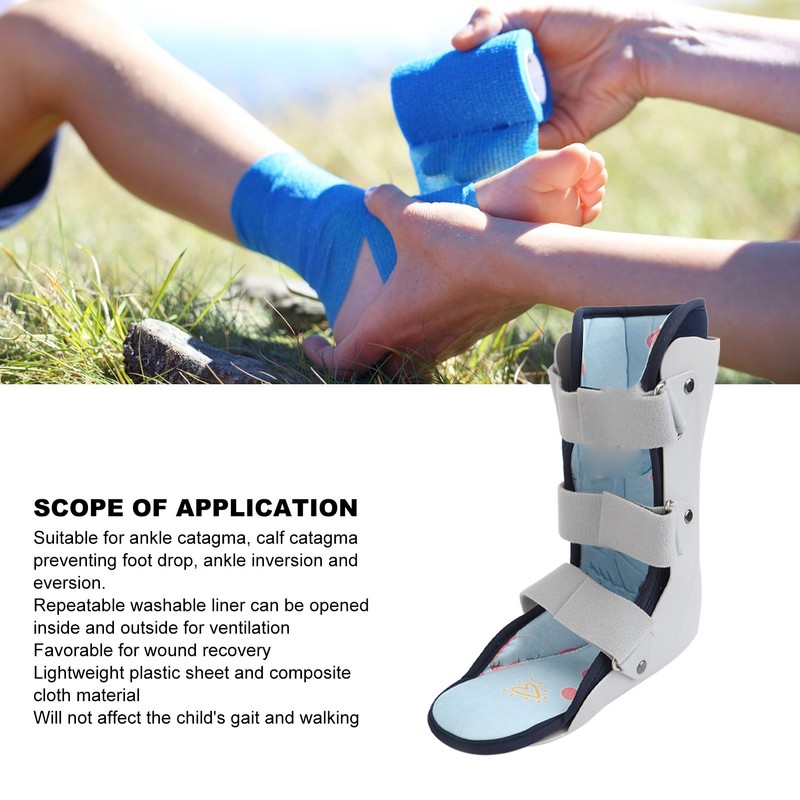 Kids Ankle Brace Comfortable Breathable Adjustable Child Walking Boot for
