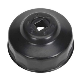 Sealey MS044 Ø65mm Oil Filter Cap Wrench 14 Flutes , Black
