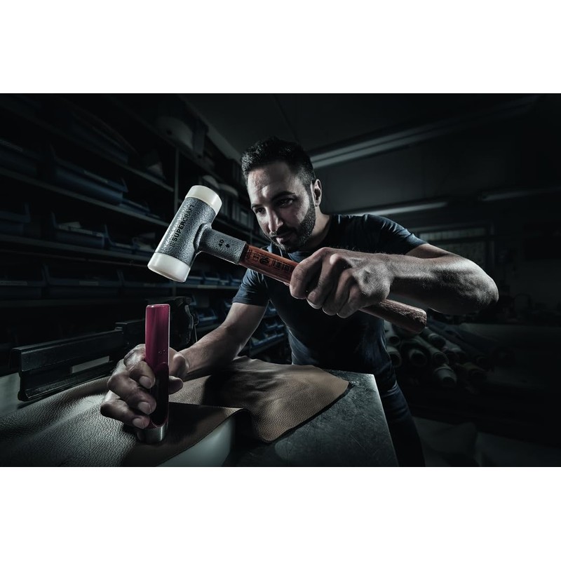 ハルダー (HALDER) ショックレス 無反動 スーパークラフト ハンマー ヒッコリー製ハンドル ナイロン ( 白