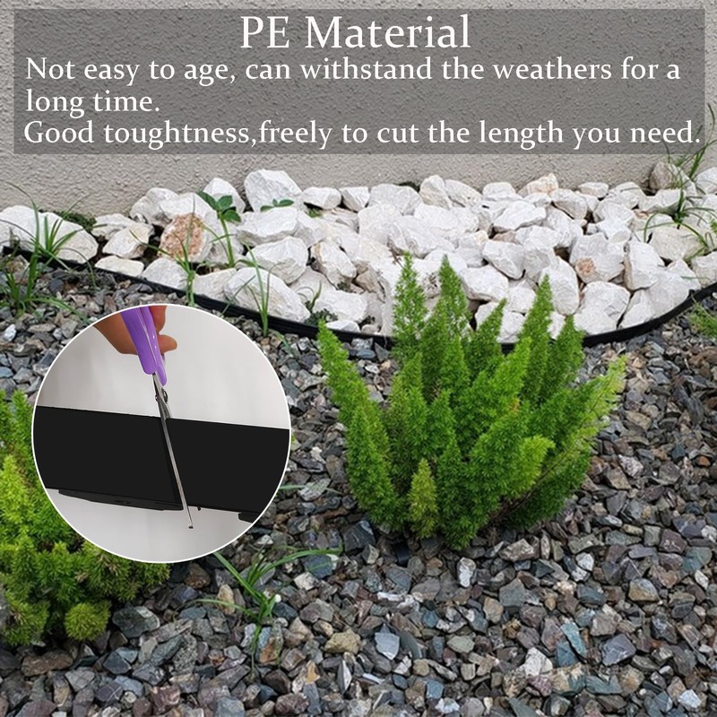 Garden Edging 33FT, 4IN Tall Landscape Edging Border with 50pcs