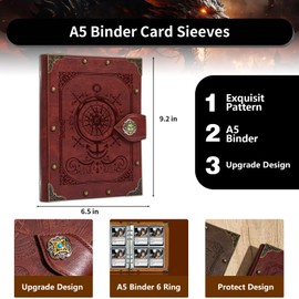 DUROTAN 240 Card Binder-4 Pocket Pages For TCG Storage Portfolio,Compatible with MTG,Comic Trading Collectible Card,Basketball Card and Sports Card