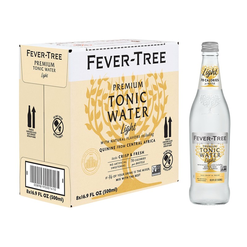 Fever-Tree Refreshingly Tonic Water, Light, 135.2 Fl Oz (Pack of