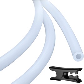 PTFE Teflon Tube 3.0M/9.84ft - 2.5mm ID × 4mm OD with Cutter for 3D Printers, Compatible with Bambu Lab A1/A1Mini/P1P/P1S/X1C and Creality K1/K1 Max/Ender 3V3 3D Printing Accessories (Translucent)