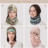 Sukeen Womens Winter Beanie Hat Scarf Set Elastic Snow Skull