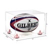 Better Display Cases Clear Acrylic Rugby Ball Display Case with