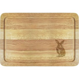 'Brown Hare Rabbit' Wooden Chopping/Cutting Board (WB00071428)