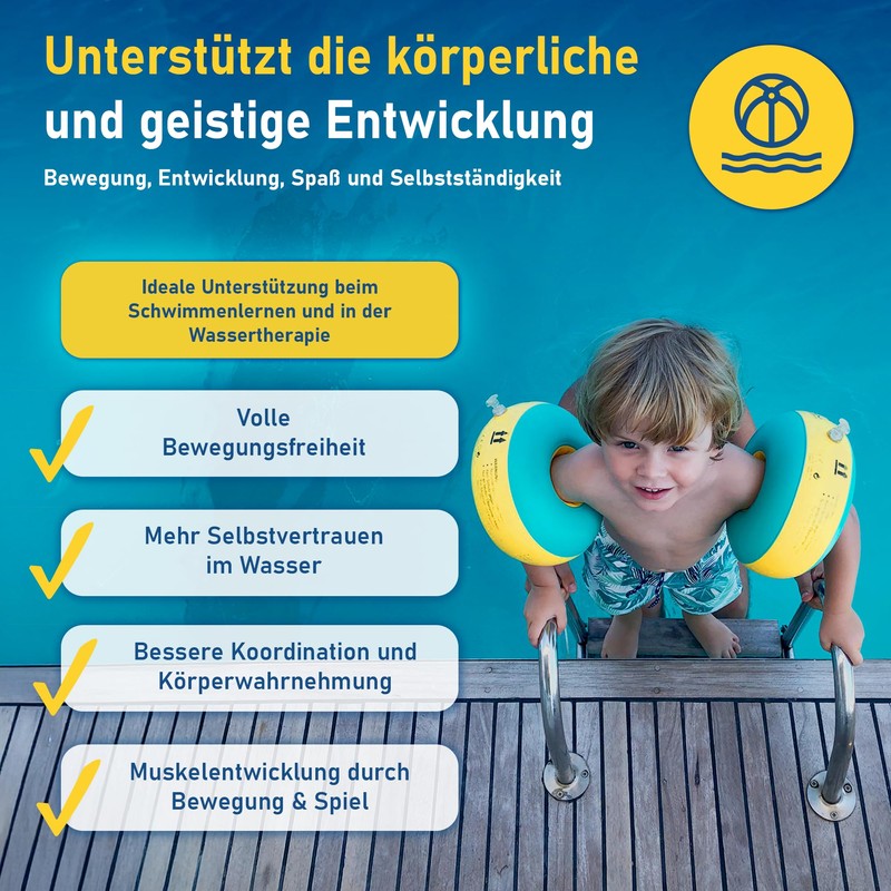 Kraulquappen Cherek Beginner Swimming Arm Bands for Children from 8