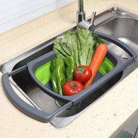 Collapsible over sink Colander Combo Pack 15.55 x 10.2 x 1.7