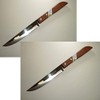 Kiwi Set of 2 Stainless Steel Knives, wood handle #