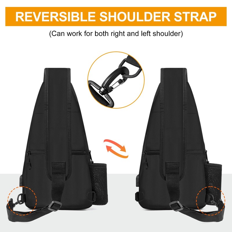 Explokit Tactical Sling Bag Small Shoulder Backpack Molle Chest Pack