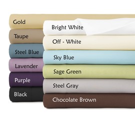 Southshore Fine Linens - VILANO Springs - 15 inch Drop Pleated Bed Skirt, Steel Grey, Queen