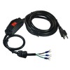 14AWG 3 Wire Replacement Power Cord,Open end with U-Type Terminal,12FT