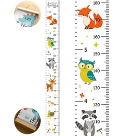 Children's Height Measure, Height Chart Size Height Chart Portable Wall Stickers, Height Charts for Baby & Toddler Room, Children's Growth Chart for Bedroom Children's Room Wall Decorations (200 cm x
