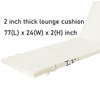 Maphissus 2 Pack 77x24 inch Lounge Chair Cushions for Outdoor