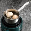 Stainless Steel Butter Warmer Flat Bottom Milk Pot with Double