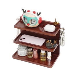 aphaobo Solid Wood Desktop Organizer, Personal Solo Items Gathering Point, Good Helper For Life Office, Suitable For Office Bedroom Kitchen