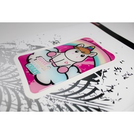 Tankpad Sticker Motorcycle Tank Cute Unicorn Compatible with Aprilia X508954VA
