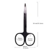 Generic Rounded Curved Nose Hair Scissors, Eyebrow Scissors, with Travel