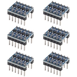 6pcs PRE-SOLDERED 4 Channels IIC I2C Logic Level Converter Bi-Directional 3.3V-5V Shifter Module Compatible with Raspberry Pi, and Other Microcontrollers
