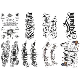 THE FANTASY Set230 Tattoo Sticker English Letters