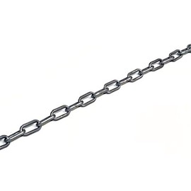Parking Lot Plastic Chain 0.2 inch (6 mm) Thickness 1 x 16.4 ft (5 m) Silver