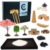 Yoquare Mini Zen Garden, White Sand, 10" x 7" Rectangular