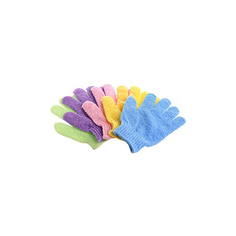Healifty 4 Pares de Guantes de Ducha Exfoliantes Guantes de