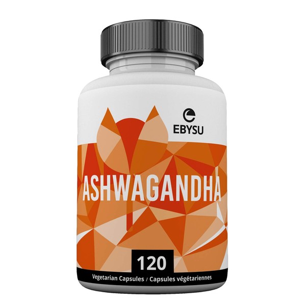 EBYSU EBYSU Ashwagandha Supplement (Made in Canada) – 120 Capsules