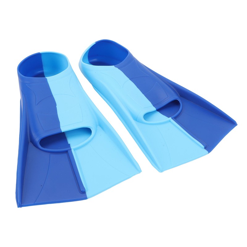 2pcs Swim Fins 2 Colour Blue Silicone Anti Slip Swimming