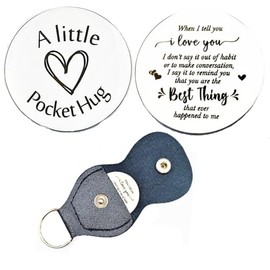 RFTWXHPN Anniversary Birthday Gift for Husband Wife Pocket Hug Token When I Tell You I love You Gifts for Him Her Couple Christmas Valentines Day Gifts for Boyfriend Girlfriend Pocket Hugs