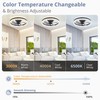 LEDIARY 20" Modern Ceiling Fans with Lights and Remote, Dimmable