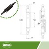 Amig Decorative Removable Zamak Hinge with Finial for Cupboard and