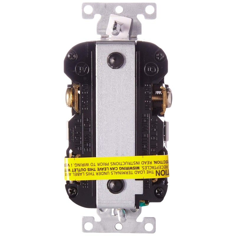 Leviton 20A-125V Extra-Heavy Duty Industrial Grade Pilot Light Tamper-Resistant Self-Test