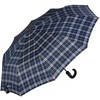 iX-brella Men's Pocket Umbrella Open-Close Automatic Round Hook Handle, Carbon