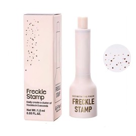 Freckle Stamp Makeup Pen with Natural Lifelike Freckle Effect for Sun-Kissed Look, Waterproof Long-lasting Formula, Innovative Five-Point Stamp Design for Easy Application (3# DARK)