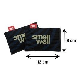 SmellWell Odour Eliminating Air Purifying Bags (2 Pack | 100g) Activated Bamboo Charcoal Air Freshener for use from Gym to Car to Home (Black Zebra, Original)