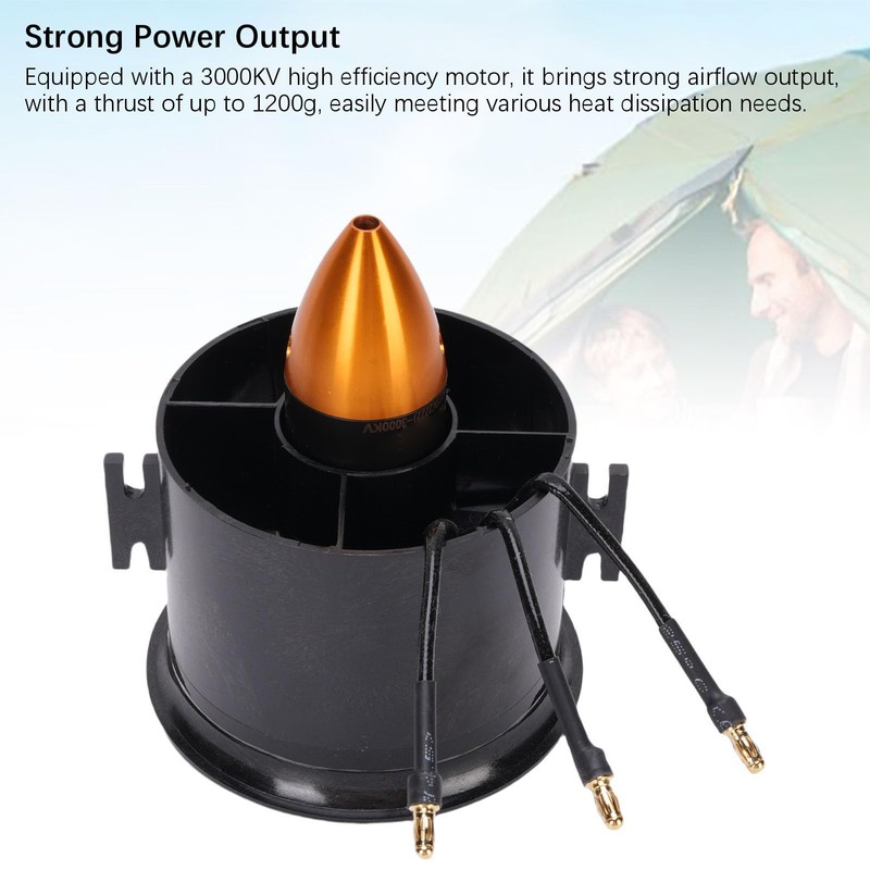 70mm EDF 6 Blades Ducted Fan with QF2822-3000KV 4S Brushless