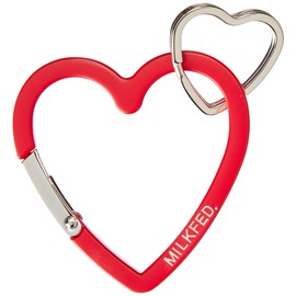 Milkfed 103213054029 Carabiner HEART CARABINER Women's Red Free, red