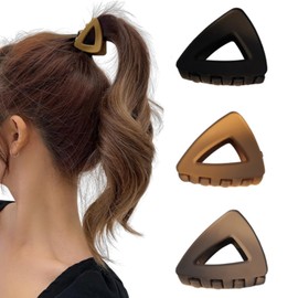 YFFSFDC Hair Clip, Small, 3 Colors, 3 Piece Set, Hair Accessories, Barrette, Hair Ornament, Small Half Tied Hairpin, Headdress, Lightweight, Strong, Clip, Adult, Cute, Simple, Stylish, Elegant