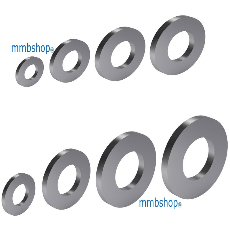 M6 BZP Washers Din (6mm x 12mm)125A Specification Bright Zinc