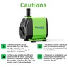 FREESEA Submersible Aquarium Fountain Pump: 400GPH 25W Adjustable Ultra Quiet