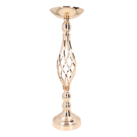 Table Candlestick Ornament Iron Twisted Curb Candle Holder Decorative Ornament Wedding Candlestick Decoration Gold M