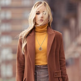 VIJASHOP Sun Necklace for Women Tiger Eye Sun Pendant Sun Jewelry Tiger Eye Stone Necklace Jewelry Birthday Gift for Girlfriend Mother