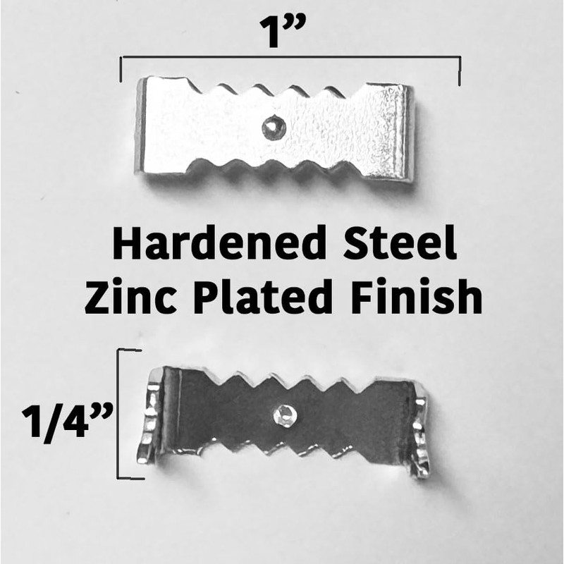 10 Pack 1 inch Pro Quality Zinc Plated Steel Nailess