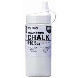 6 Pack Tajima PLC2-W300 Ultra-Fine Powdered Snap-Line Chalk, White chalk, 10.5 oz (300g)